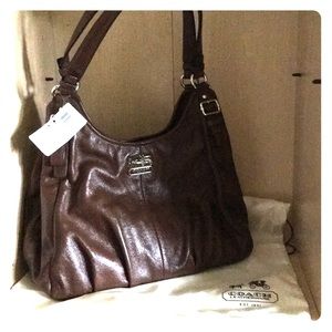 Coach Madison Lth Maggie Shldr 16503 peat